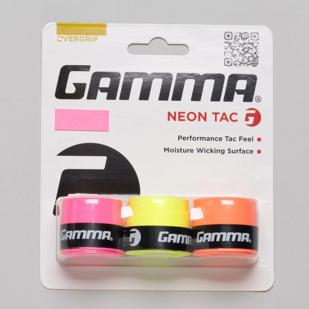 Gamma Neon Tac Overgrip 3 Pack 3 Gamma Neon Tac Overgrip 3 Pack