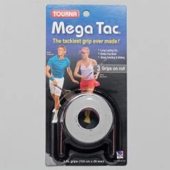 Tourna Mega Tac Overgrips 3 Pack Tennis Accessories