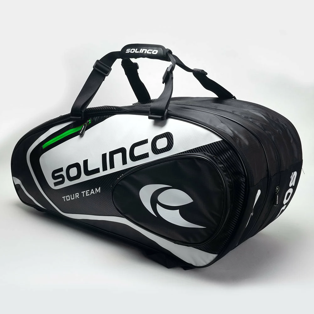 Tennis Accessories Solinco Tour 15-Pack Racquet Bag Green 3 Tennis Accessories Solinco Tour 15-Pack Racquet Bag Green
