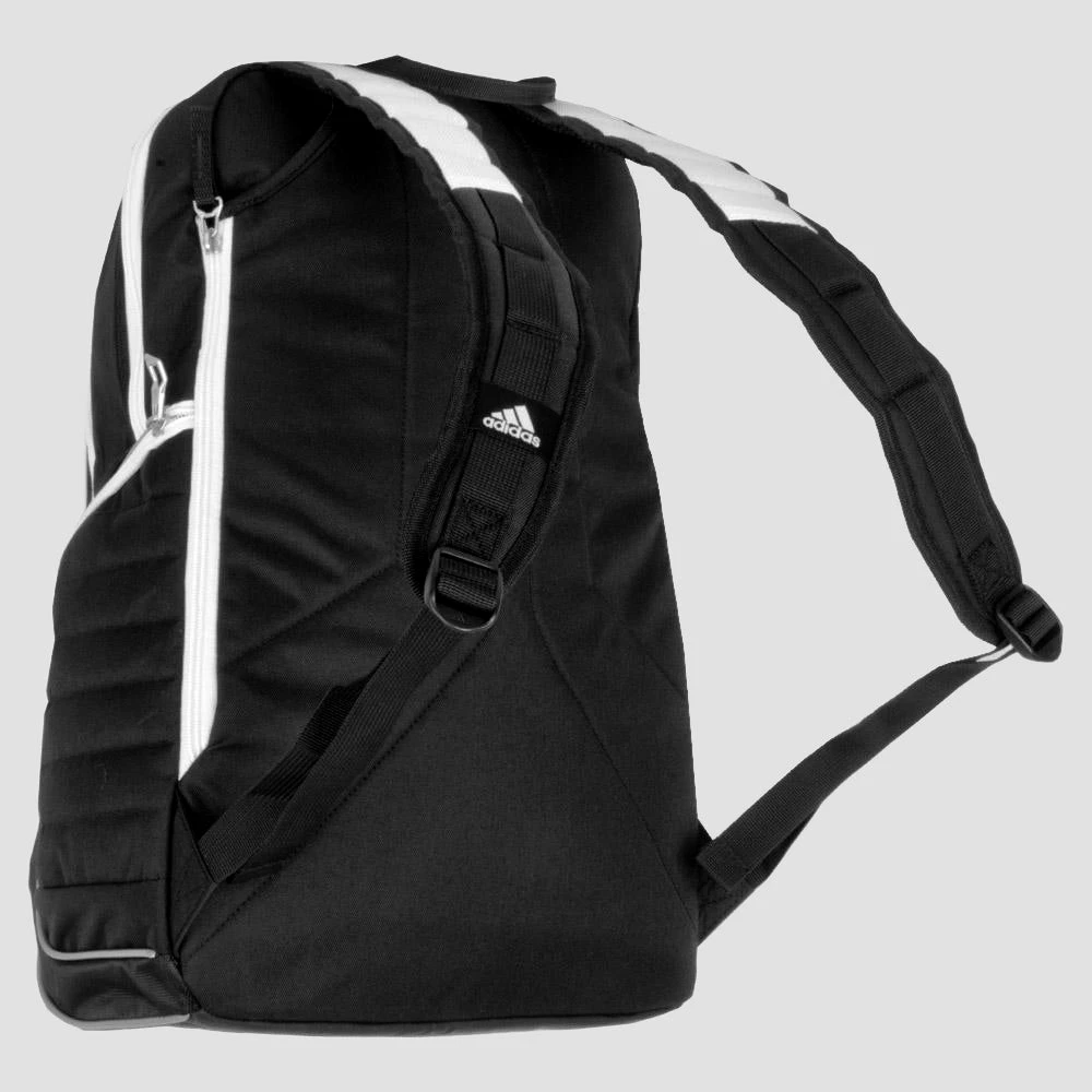 Tennis Accessories Adidas Tour Tennis Backpack Black/White/Silver 4 Tennis Accessories Adidas Tour Tennis Backpack Black/White/Silver