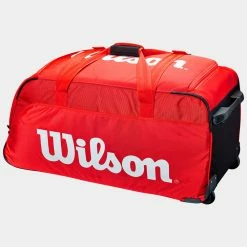 Wilson Super Tour Travel Bag Wheeled Red Tennis Accessories