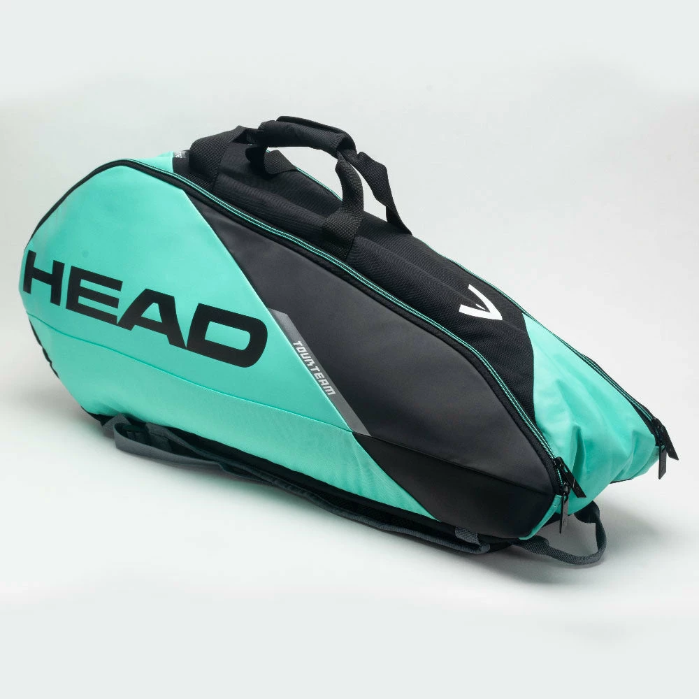 Tennis Accessories HEAD Tour Team 6 Racquet Combi Black/Mint 4 Tennis Accessories HEAD Tour Team 6 Racquet Combi Black/Mint