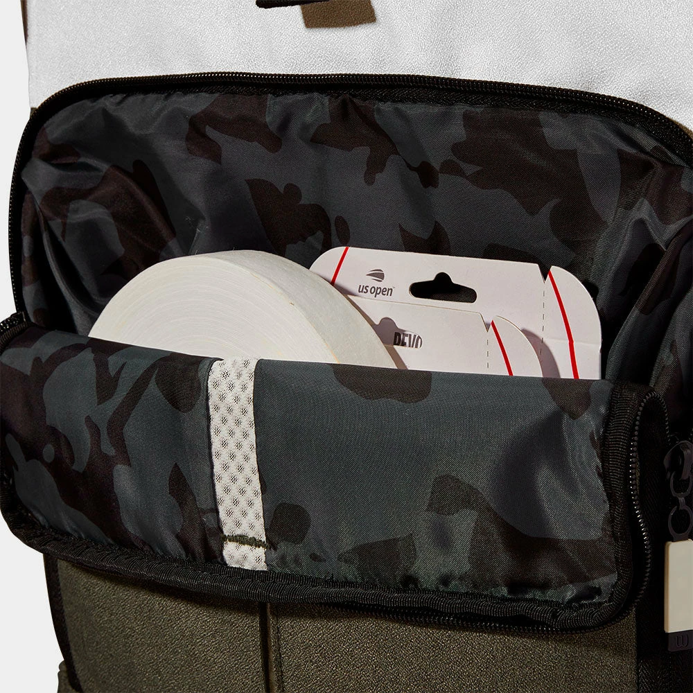 Wilson Women's Backpack Cream/Forest Green/Black 6 Wilson Women's Backpack Cream/Forest Green/Black