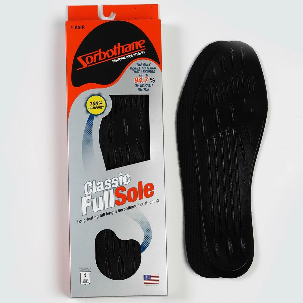 Sorbothane Classic Full Sole Insoles 4 Sorbothane Classic Full Sole Insoles