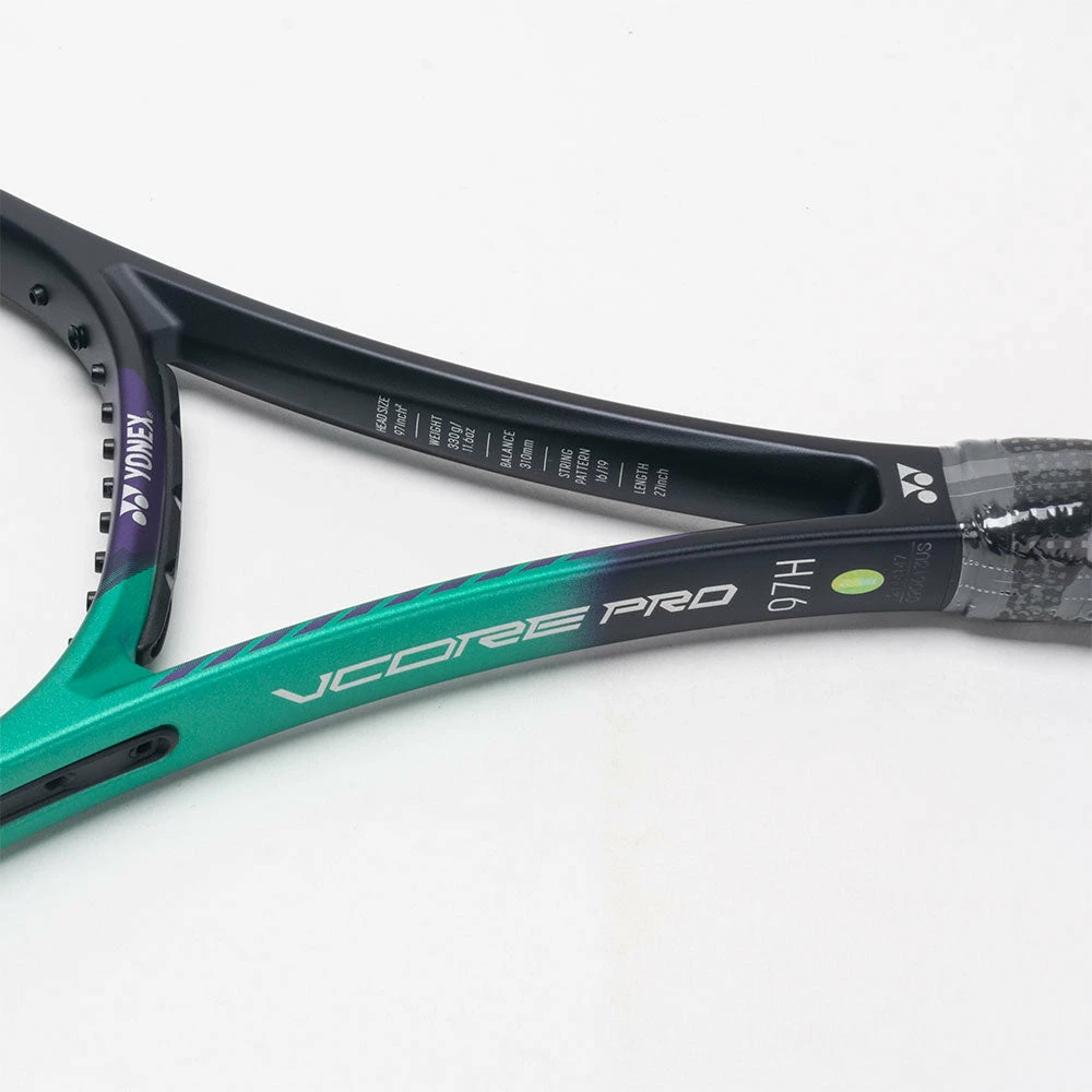 Yonex VCORE Pro 97H 330g Green/Purple Tennis Racquets 6 Yonex VCORE Pro 97H 330g Green/Purple Tennis Racquets