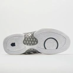 K-Swiss Hypercourt Express Leather Men's White/Navy/Silver Tennis Shoes 11 K-Swiss Hypercourt Express Leather Men's White/Navy/Silver Tennis Shoes