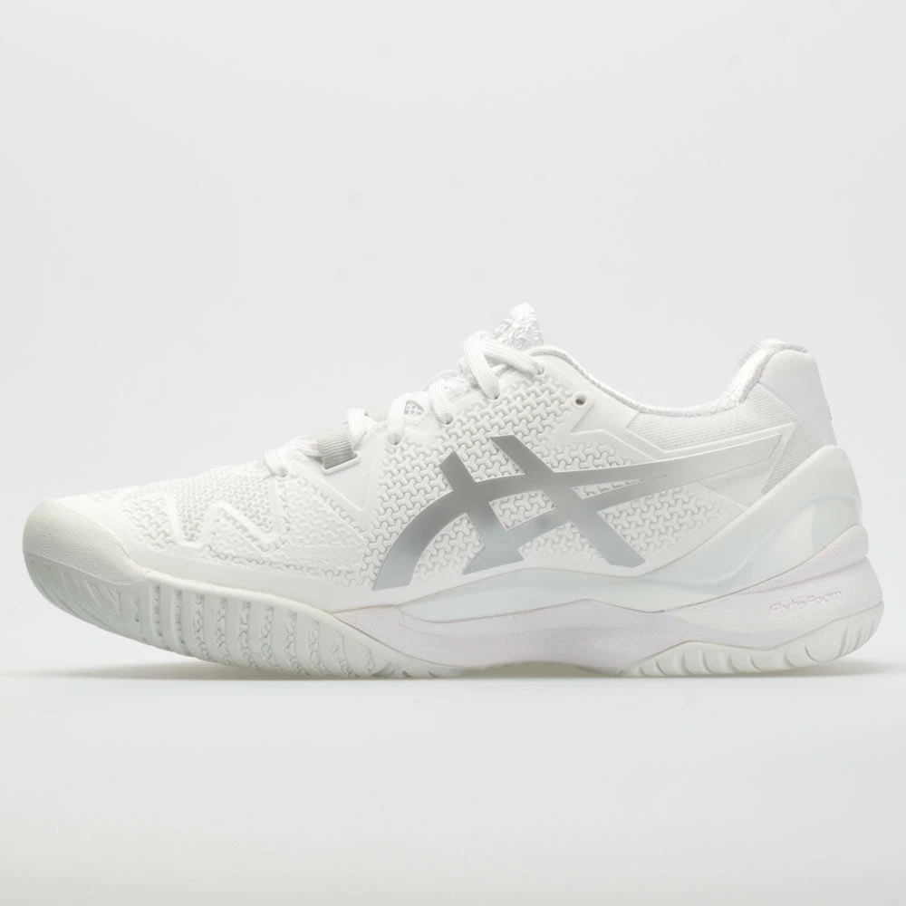 ASICS GEL-Resolution 8 Women's White/Pure Silver 4 ASICS GEL-Resolution 8 Women's White/Pure Silver