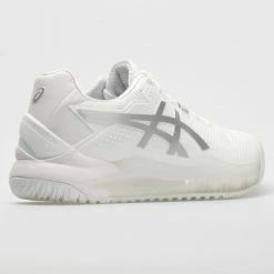 ASICS GEL-Resolution 8 Women's White/Pure Silver 13 ASICS GEL-Resolution 8 Women's White/Pure Silver