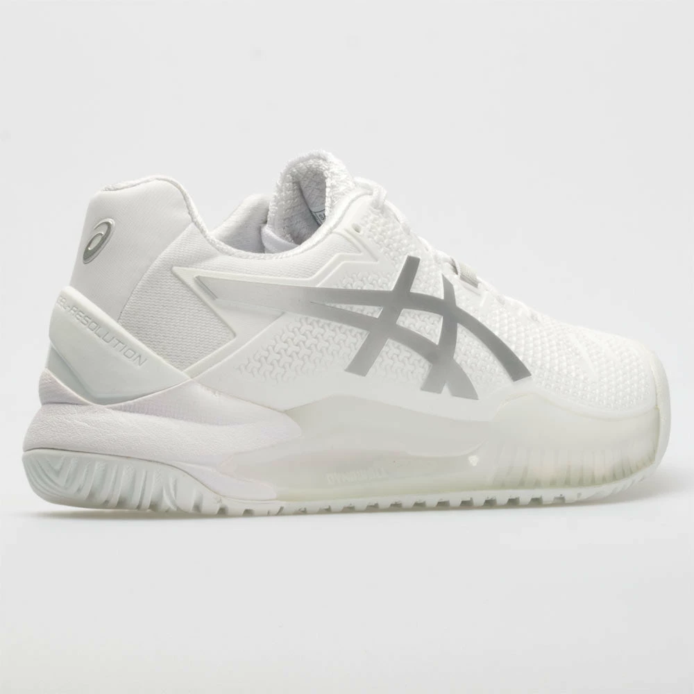 ASICS GEL-Resolution 8 Women's White/Pure Silver 8 ASICS GEL-Resolution 8 Women's White/Pure Silver