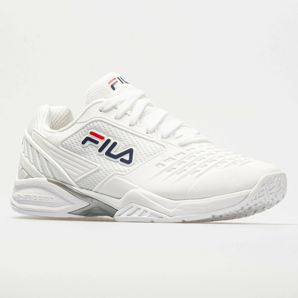 Tennis Shoes Fila Axilus 2 Energized Men's White/White/Navy 7 Tennis Shoes Fila Axilus 2 Energized Men's White/White/Navy