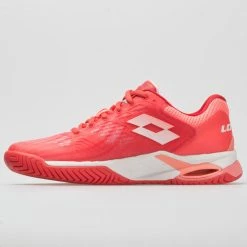 Tennis Shoes Lotto Mirage 100 Speed Women's Red Fluo/All White/Vivid Rose 10 Tennis Shoes Lotto Mirage 100 Speed Women's Red Fluo/All White/Vivid Rose