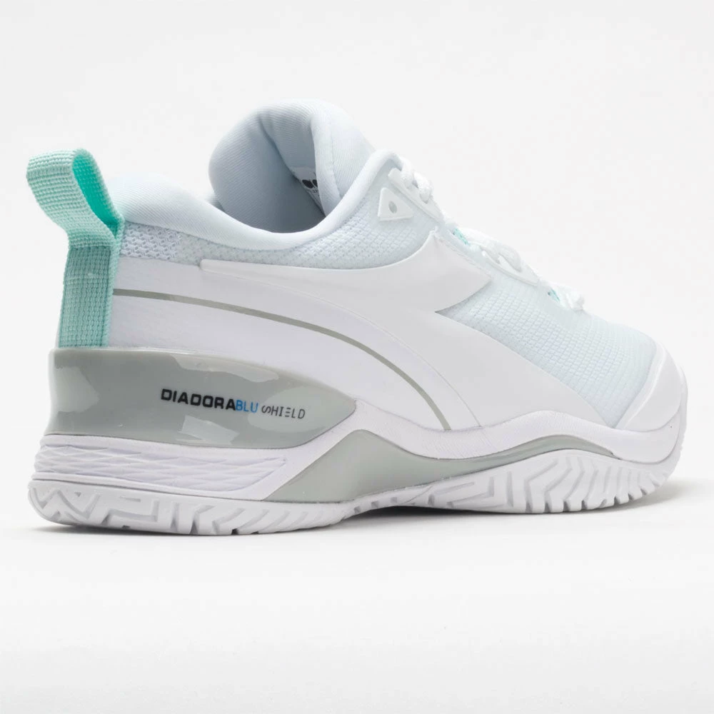 Diadora Speed Blushield 5 Club Women's White/White/White Tennis Shoes 8 Diadora Speed Blushield 5 Club Women's White/White/White Tennis Shoes