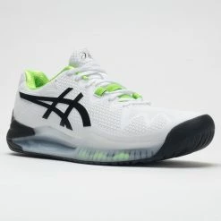 ASICS GEL-Resolution 8 Men's White/Green Gecko 12 ASICS GEL-Resolution 8 Men's White/Green Gecko
