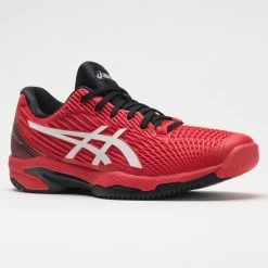 ASICS Solution Speed FF 2 Men's Electric Red/White 12 ASICS Solution Speed FF 2 Men's Electric Red/White