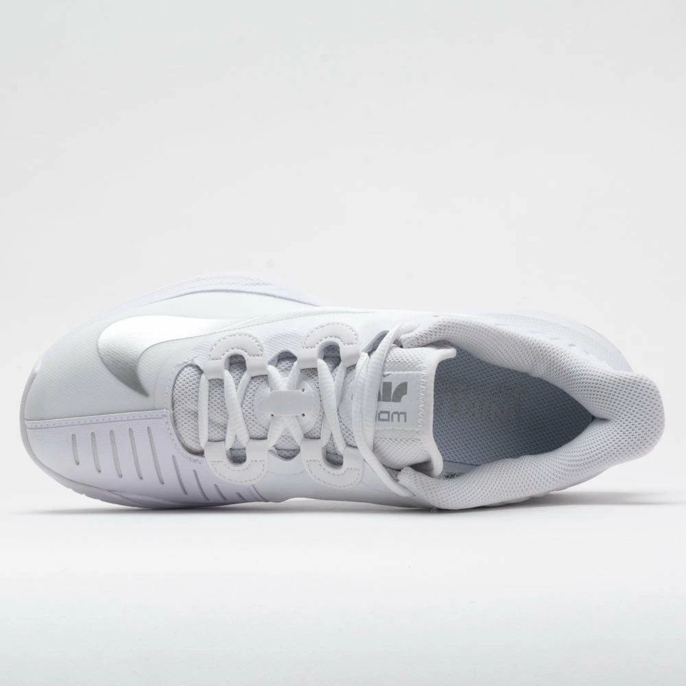 Nike Air Zoom GP Turbo Women's White/Metallic Silver Tennis Shoes 5 Nike Air Zoom GP Turbo Women's White/Metallic Silver Tennis Shoes