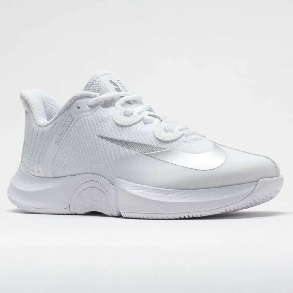 Nike Air Zoom GP Turbo Women's White/Metallic Silver Tennis Shoes 7 Nike Air Zoom GP Turbo Women's White/Metallic Silver Tennis Shoes