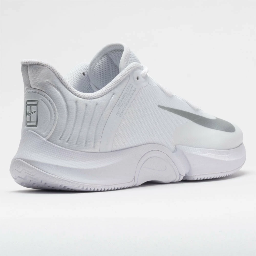 Nike Air Zoom GP Turbo Women's White/Metallic Silver Tennis Shoes 8 Nike Air Zoom GP Turbo Women's White/Metallic Silver Tennis Shoes