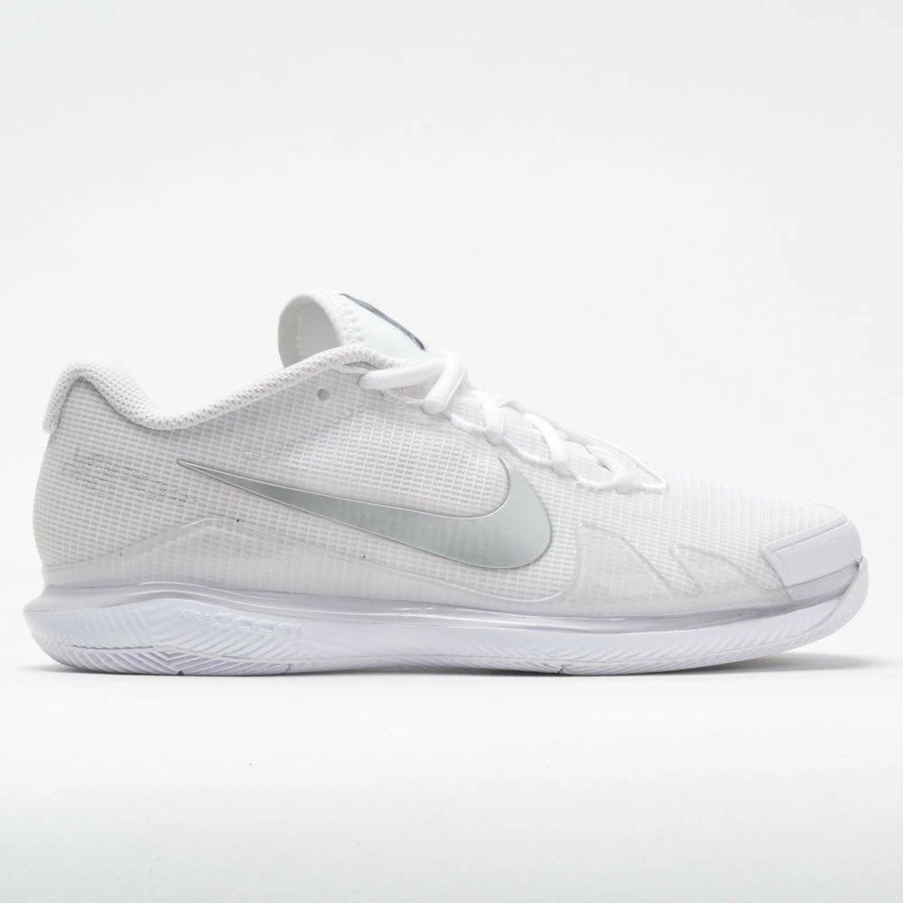 Tennis Shoes Nike Air Zoom Vapor Pro Women's White/Metallic Silver 3 Tennis Shoes Nike Air Zoom Vapor Pro Women's White/Metallic Silver