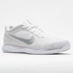 Tennis Shoes Nike Air Zoom Vapor Pro Women's White/Metallic Silver 12 Tennis Shoes Nike Air Zoom Vapor Pro Women's White/Metallic Silver