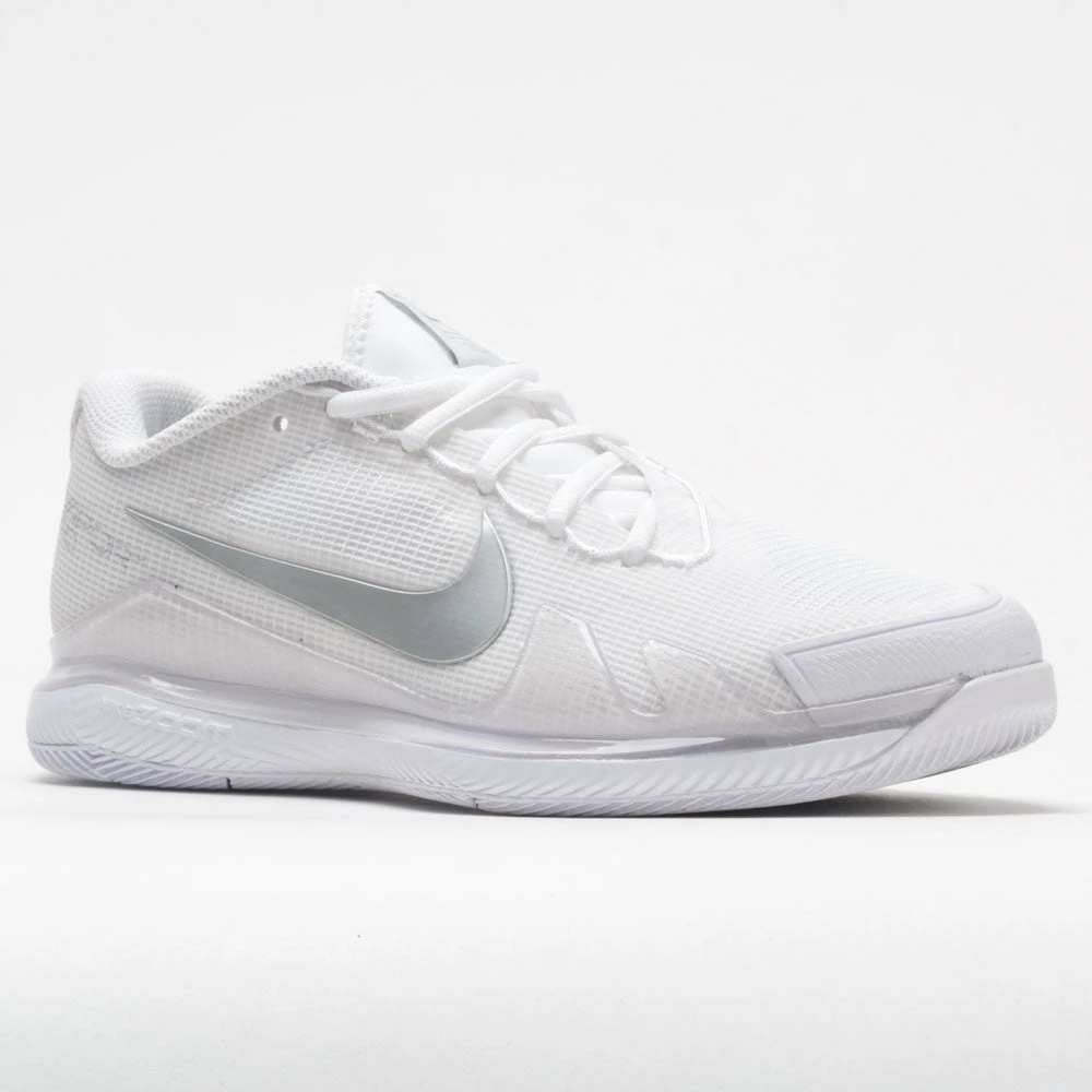 Tennis Shoes Nike Air Zoom Vapor Pro Women's White/Metallic Silver 7 Tennis Shoes Nike Air Zoom Vapor Pro Women's White/Metallic Silver