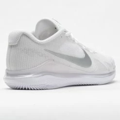 Tennis Shoes Nike Air Zoom Vapor Pro Women's White/Metallic Silver 13 Tennis Shoes Nike Air Zoom Vapor Pro Women's White/Metallic Silver