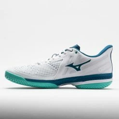 Mizuno Wave Exceed Tour 5 AC Men's White/Moroccan Blue Tennis Shoes