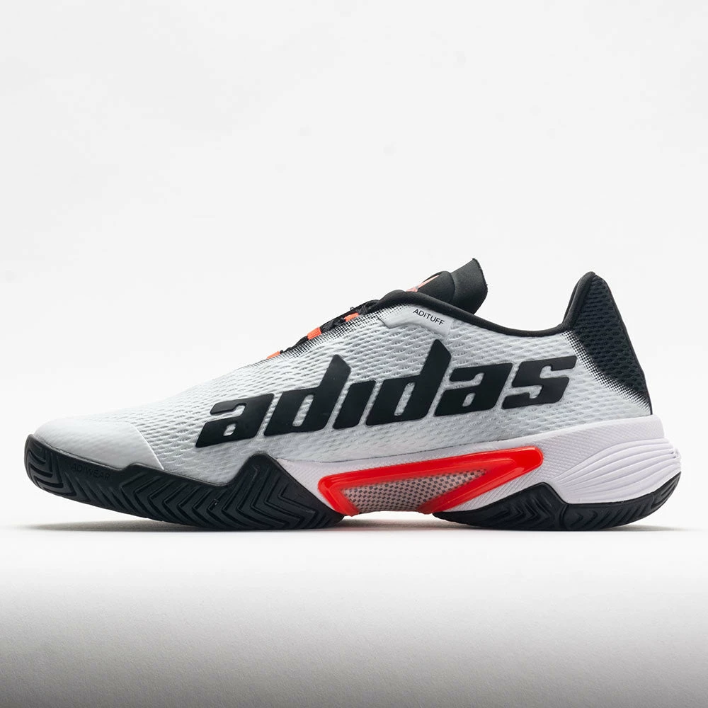 Adidas Barricade Men's White/Black/Solar Red 4 Adidas Barricade Men's White/Black/Solar Red