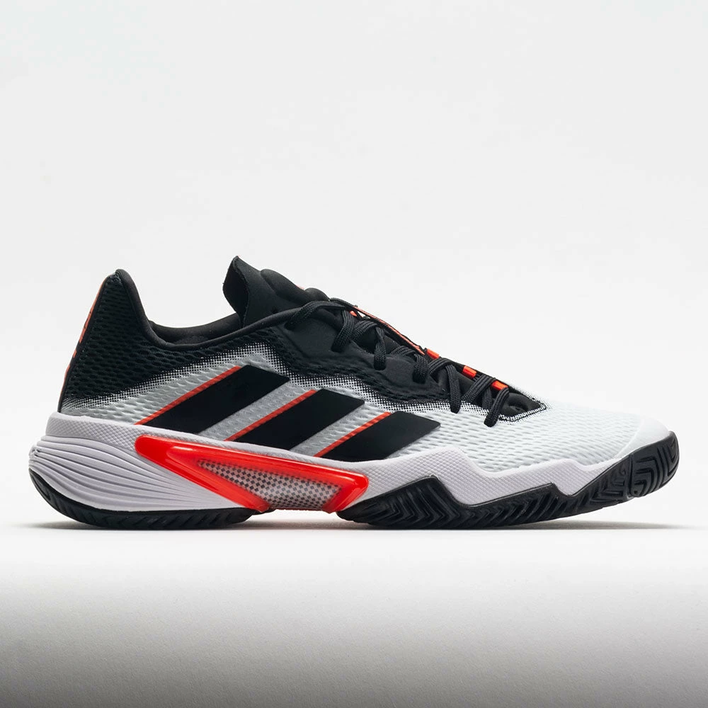 Adidas Barricade Men's White/Black/Solar Red 3 Adidas Barricade Men's White/Black/Solar Red