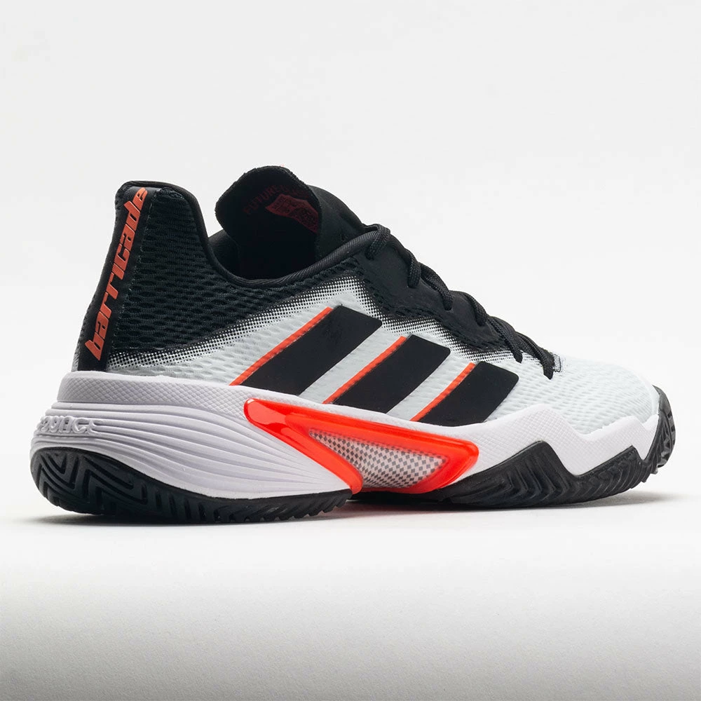 Adidas Barricade Men's White/Black/Solar Red 8 Adidas Barricade Men's White/Black/Solar Red