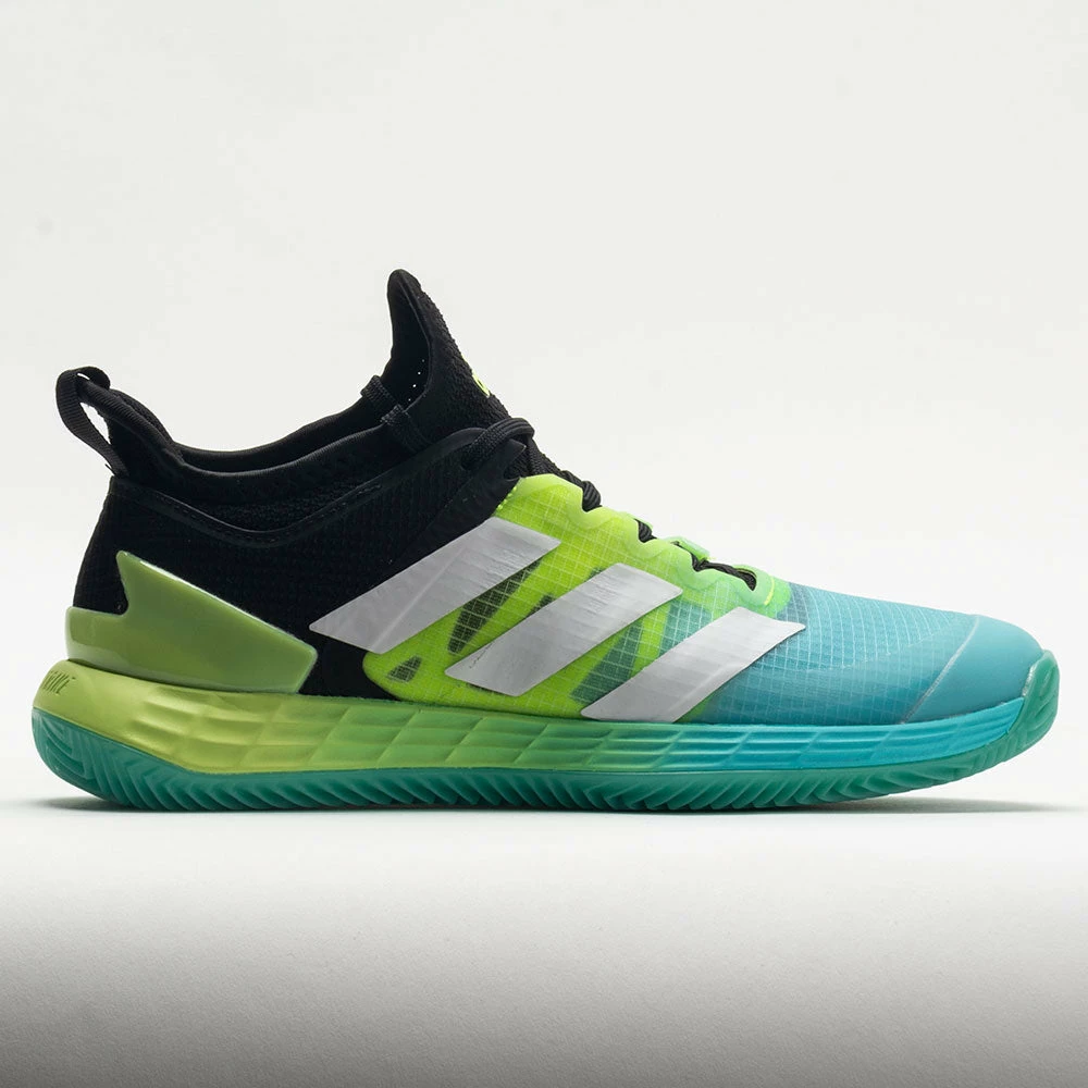 Adidas Adizero Ubersonic 4 Clay Women's Black/White/Pulse Lime Tennis Shoes 3 Adidas Adizero Ubersonic 4 Clay Women's Black/White/Pulse Lime Tennis Shoes