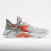 Diadora B.Icon AG Women's Silver/Vermillion Orange Tennis Shoes