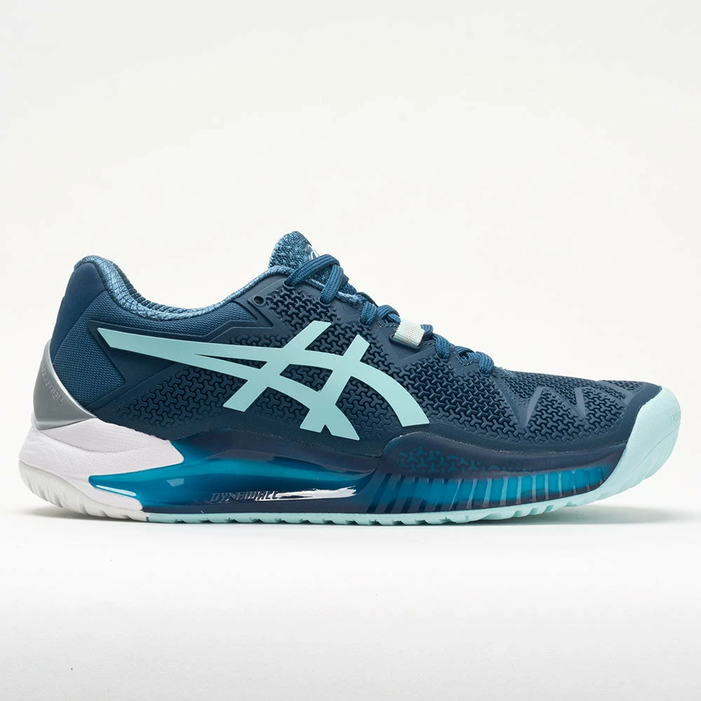 ASICS GEL-Resolution 8 Women's Light Indigo/Clear Blue Tennis Shoes 3 ASICS GEL-Resolution 8 Women's Light Indigo/Clear Blue Tennis Shoes