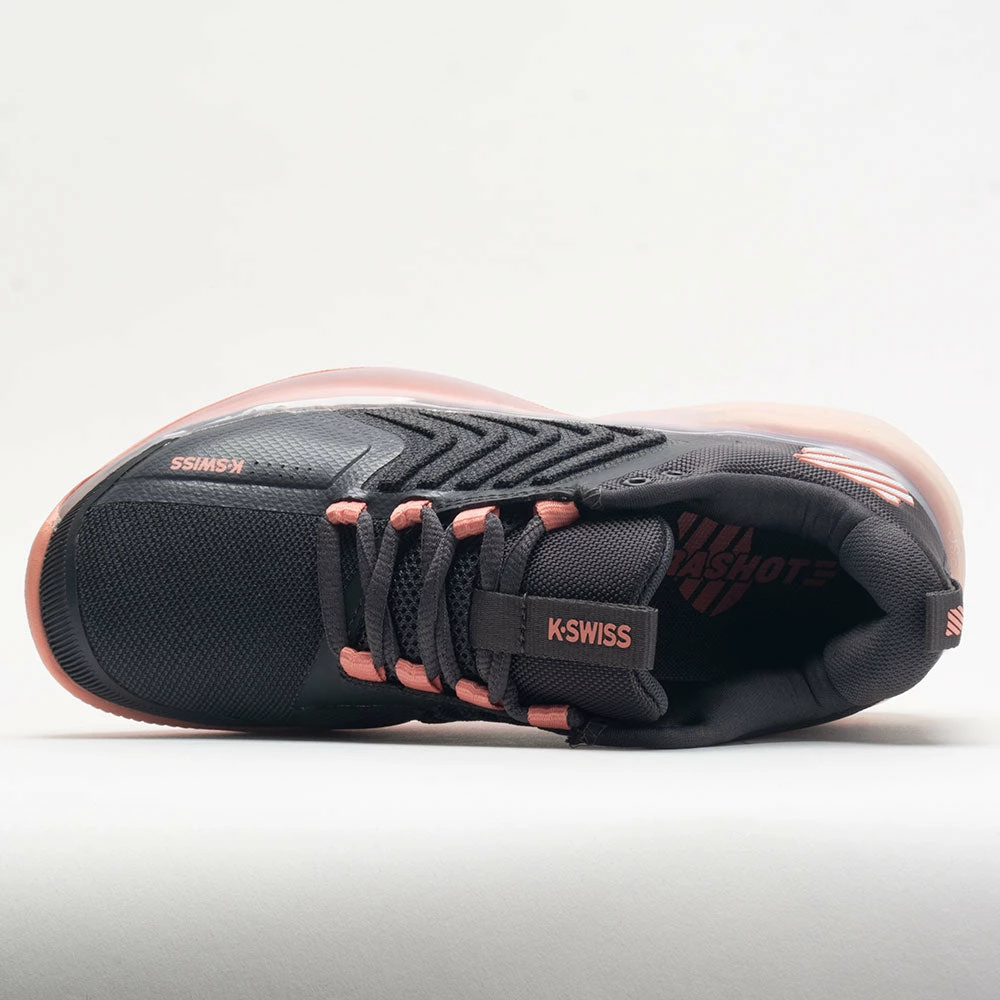K-Swiss Ultrashot 3 Women's Asphalt/Peach Amber/White Tennis Shoes 5 K-Swiss Ultrashot 3 Women's Asphalt/Peach Amber/White Tennis Shoes