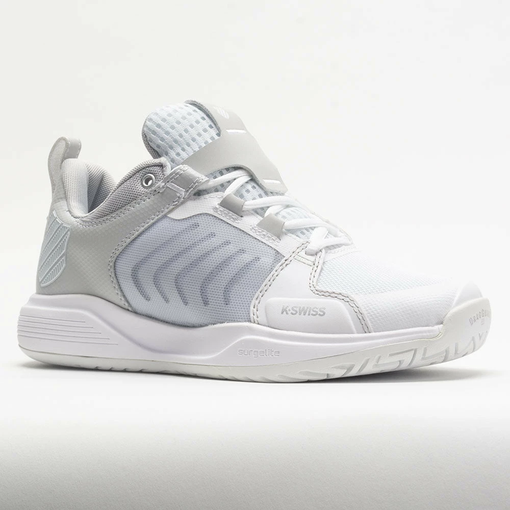Tennis Shoes K-Swiss Ultrashot Team Women's White/Lunar Rock/Silver 7 Tennis Shoes K-Swiss Ultrashot Team Women's White/Lunar Rock/Silver