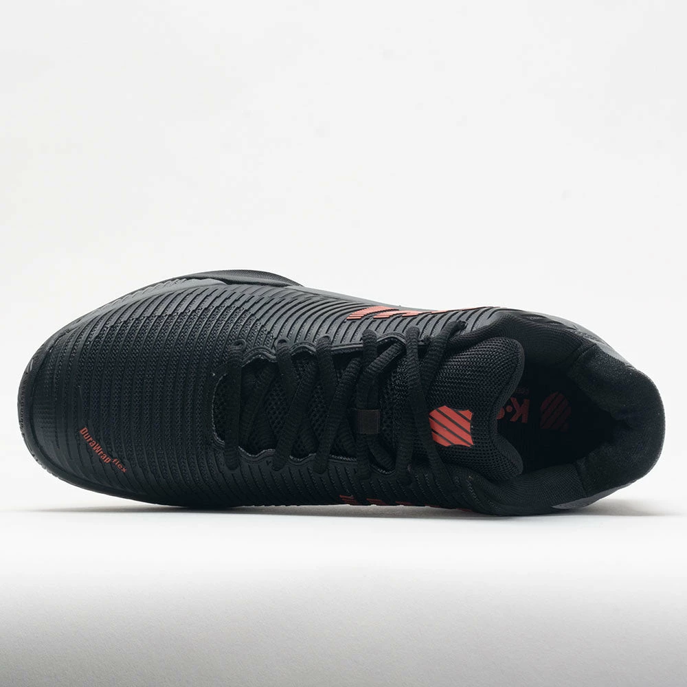 K-Swiss Hypercourt Express 2 Men's Jet Black/Steel Gray/Spicy Orange Tennis Shoes 5 K-Swiss Hypercourt Express 2 Men's Jet Black/Steel Gray/Spicy Orange Tennis Shoes