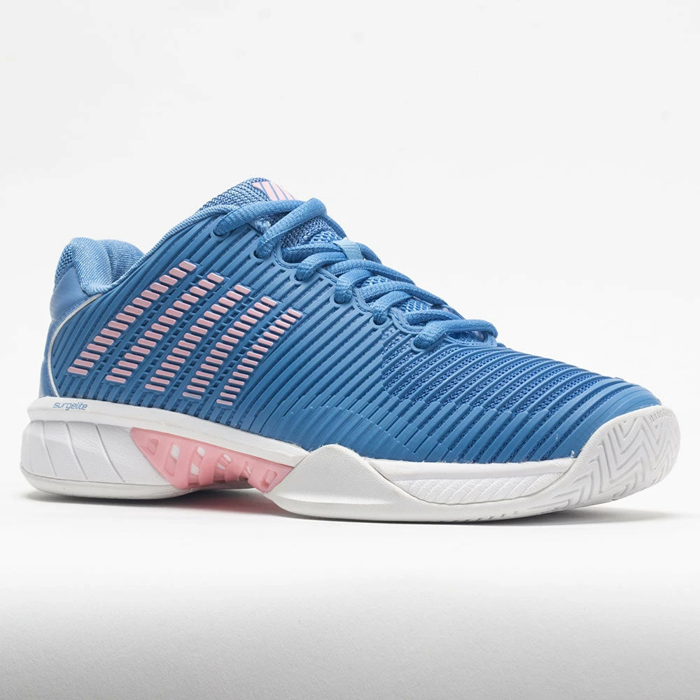 K-Swiss Hypercourt Express 2 Women's Silver Lake Blue/Wht/Orchid Pink Tennis Shoes 7 K-Swiss Hypercourt Express 2 Women's Silver Lake Blue/Wht/Orchid Pink Tennis Shoes