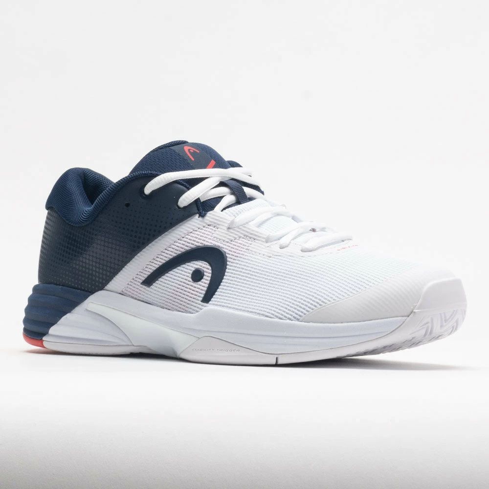 HEAD Revolt EVO 2.0 Men's White/Dark Blue Tennis Shoes 7 HEAD Revolt EVO 2.0 Men's White/Dark Blue Tennis Shoes