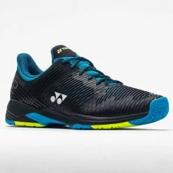 Tennis Shoes Yonex Power Cushion Sonicage 2 Men's Wide Black/Blue 12 Tennis Shoes Yonex Power Cushion Sonicage 2 Men's Wide Black/Blue