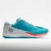 Wilson Rush Pro Ace Women's Scuba Blue/White/Fiery Coral Tennis Shoes 1 Wilson Rush Pro Ace Women's Scuba Blue/White/Fiery Coral Tennis Shoes