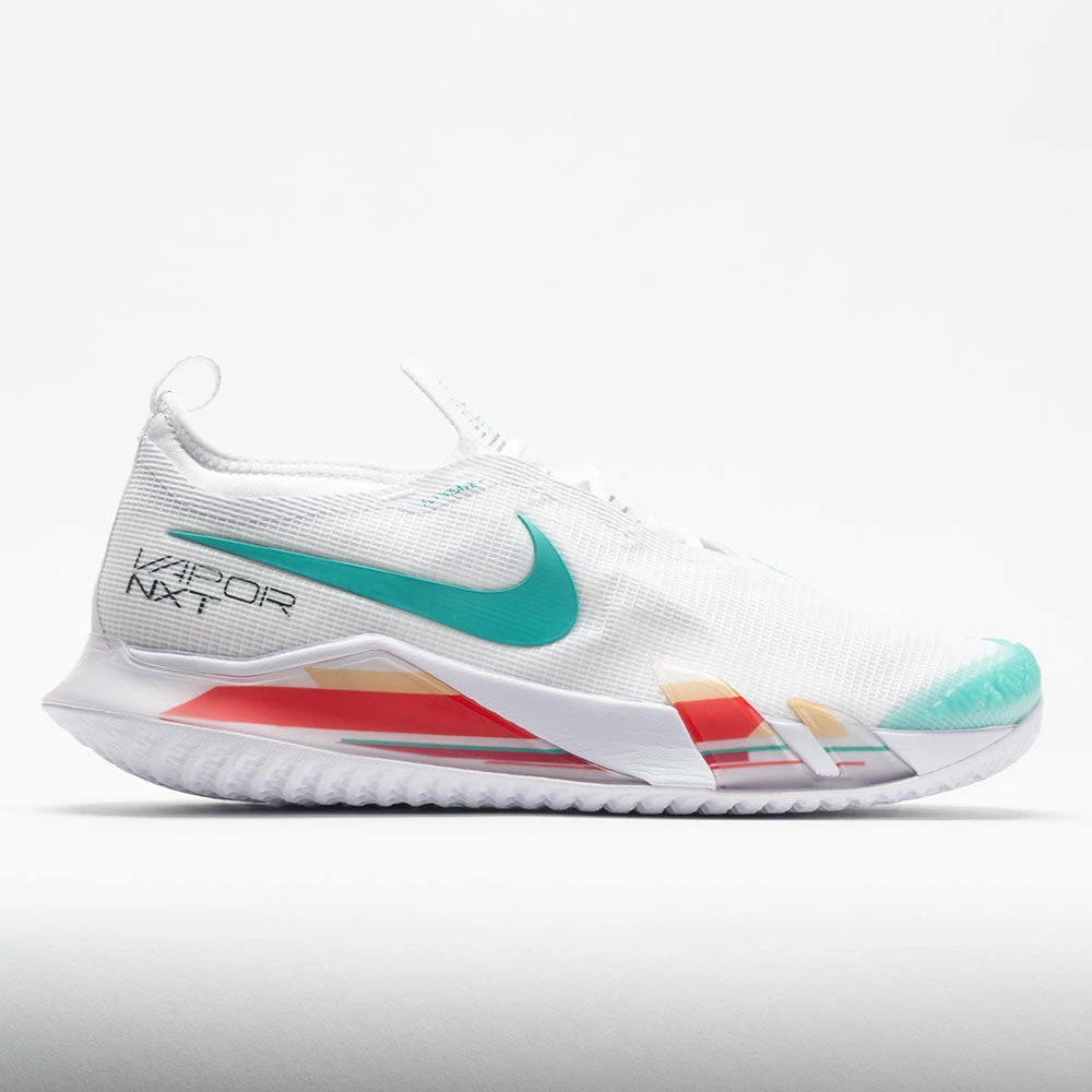 Tennis Shoes Nike React Vapor NXT Men's White/Washed Teal/Habanero Red 3 Tennis Shoes Nike React Vapor NXT Men's White/Washed Teal/Habanero Red