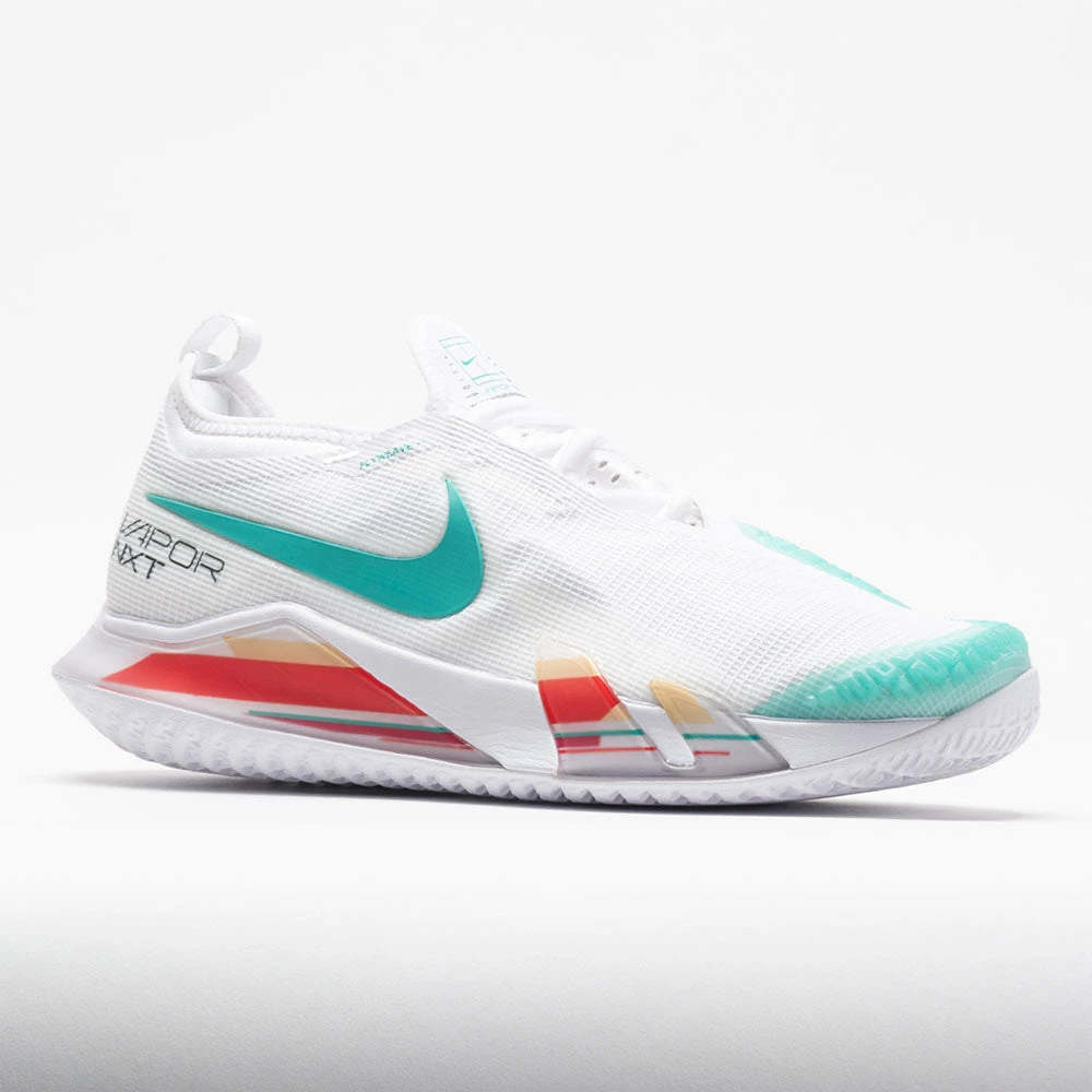 Tennis Shoes Nike React Vapor NXT Men's White/Washed Teal/Habanero Red 7 Tennis Shoes Nike React Vapor NXT Men's White/Washed Teal/Habanero Red
