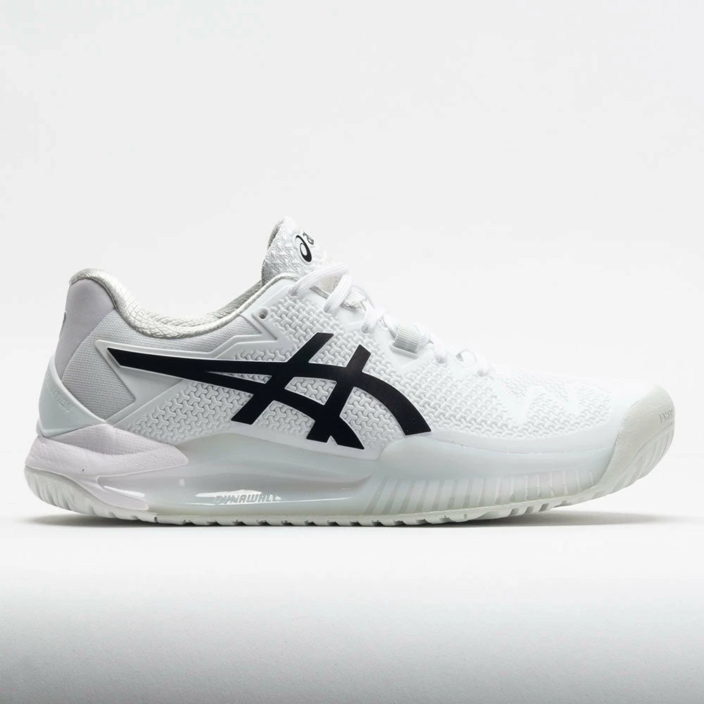 ASICS GEL-Resolution 8 Women's White/Black Tennis Shoes 3 ASICS GEL-Resolution 8 Women's White/Black Tennis Shoes