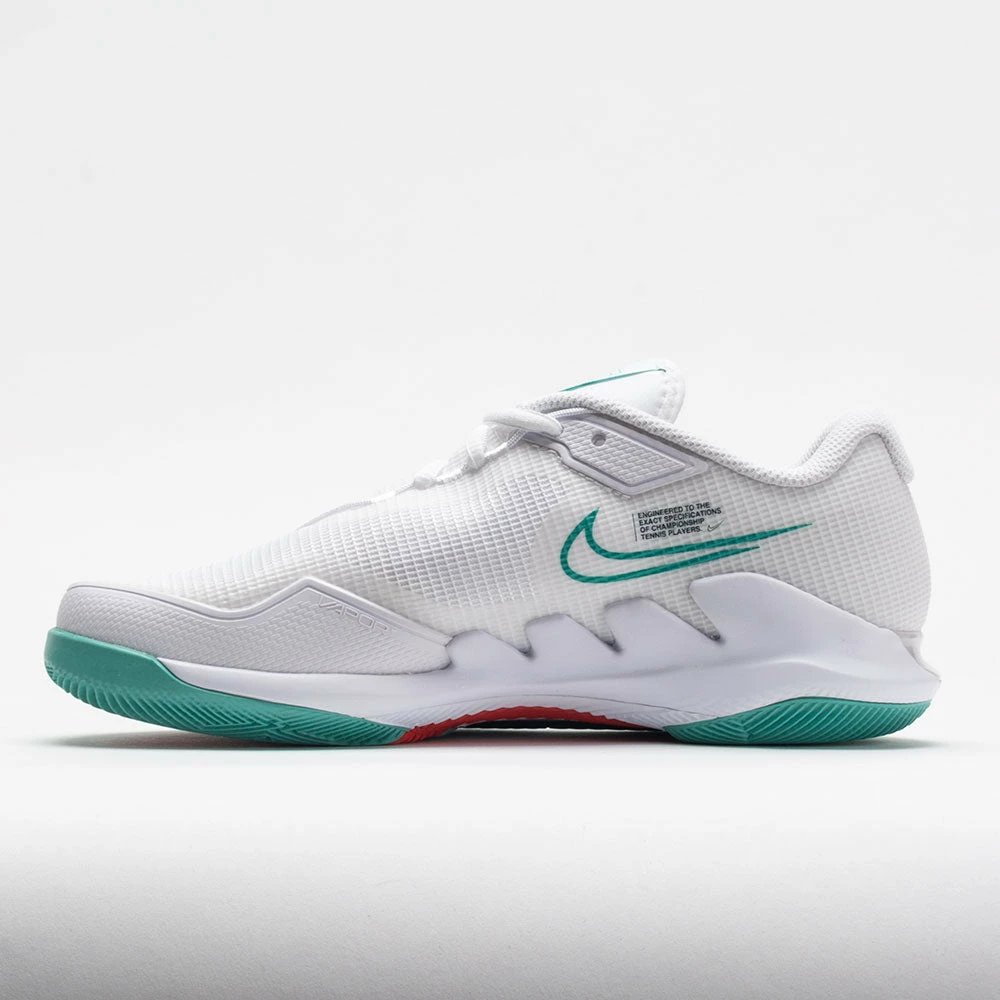 Nike Air Zoom Vapor Pro Women's White/Washed Teal/Habanero Red 4 Nike Air Zoom Vapor Pro Women's White/Washed Teal/Habanero Red