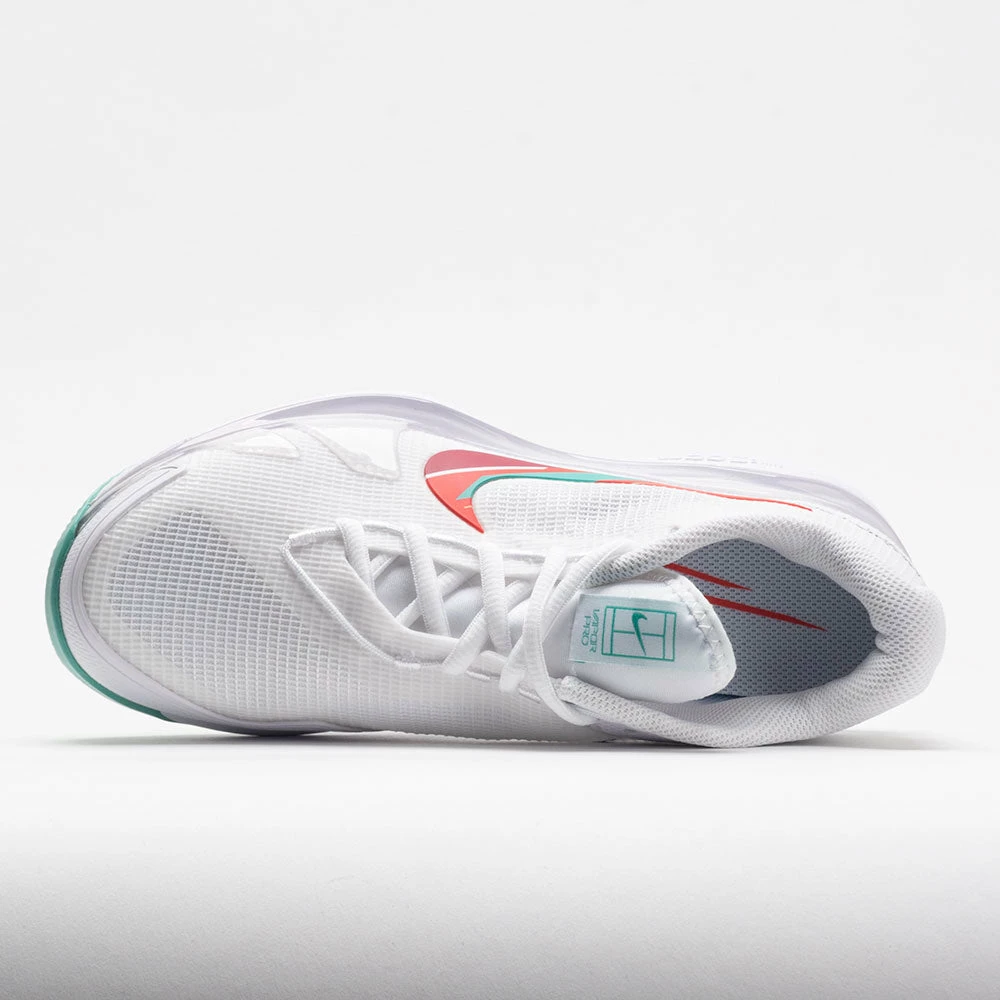 Nike Air Zoom Vapor Pro Women's White/Washed Teal/Habanero Red 5 Nike Air Zoom Vapor Pro Women's White/Washed Teal/Habanero Red