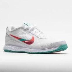 Nike Air Zoom Vapor Pro Women's White/Washed Teal/Habanero Red 12 Nike Air Zoom Vapor Pro Women's White/Washed Teal/Habanero Red