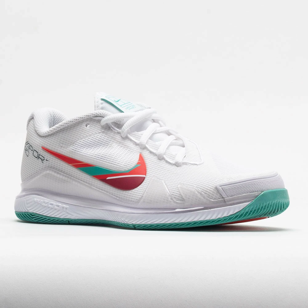 Nike Air Zoom Vapor Pro Women's White/Washed Teal/Habanero Red 7 Nike Air Zoom Vapor Pro Women's White/Washed Teal/Habanero Red