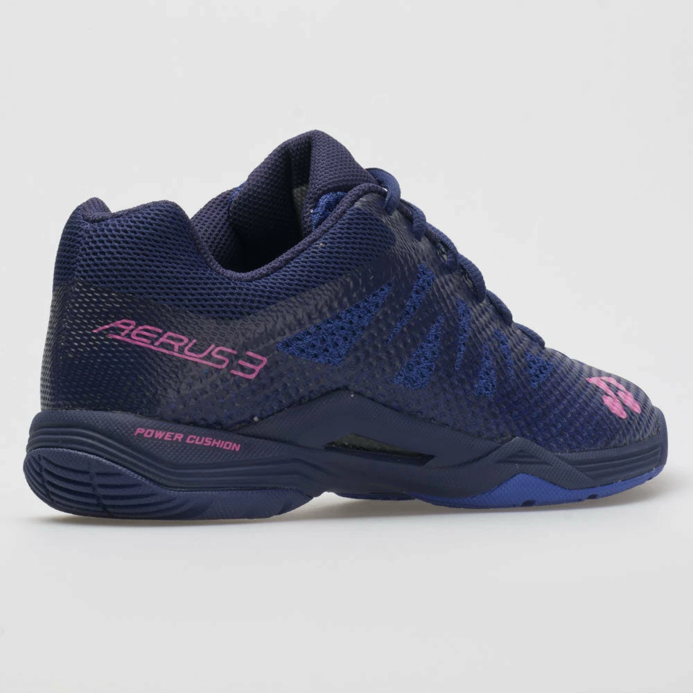 Yonex Power Cushion Aerus 3 LX Women's Navy Blue Squash Shoes 8 Yonex Power Cushion Aerus 3 LX Women's Navy Blue Squash Shoes