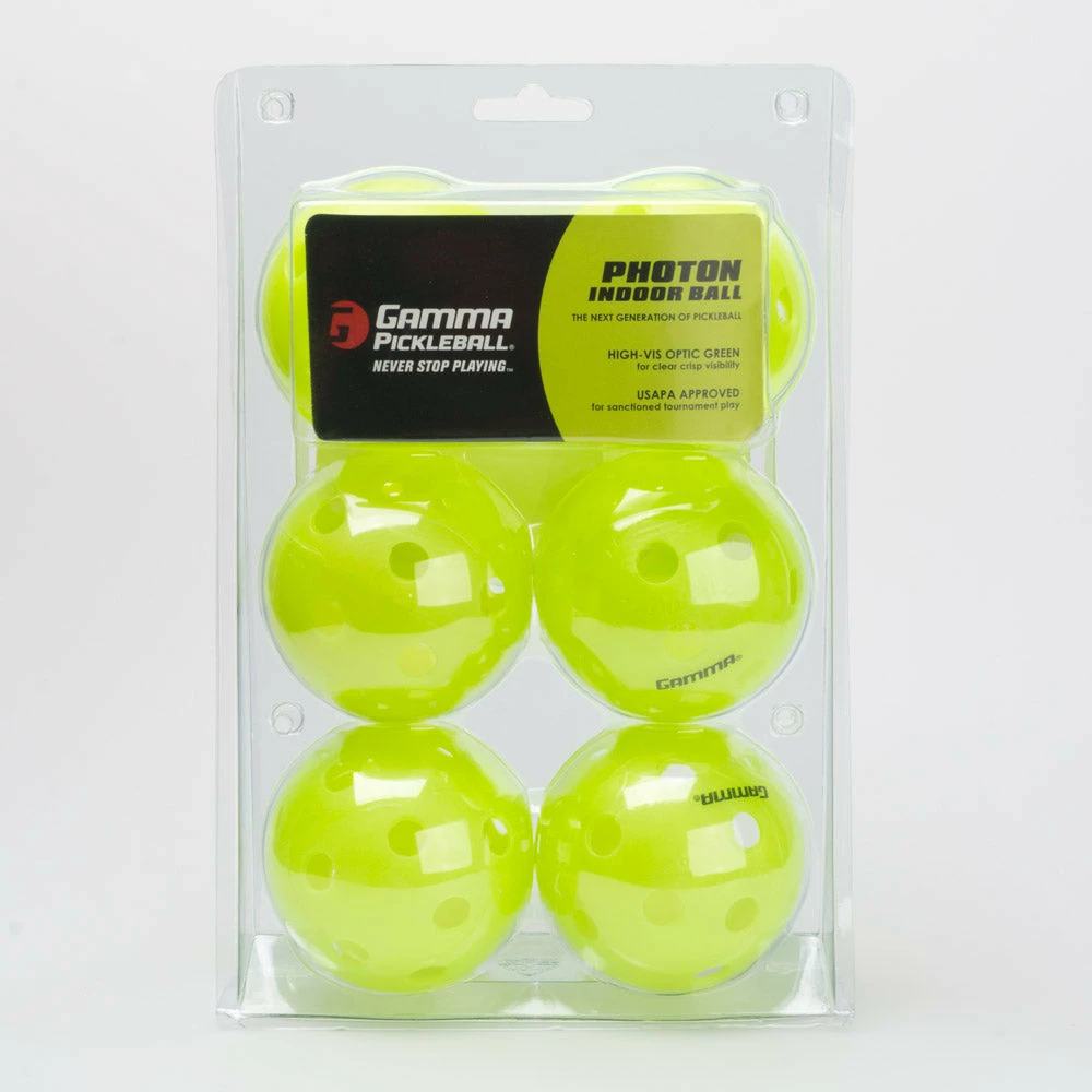Gamma Photon Indoor Pickleball 6 Pack 3 Gamma Photon Indoor Pickleball 6 Pack