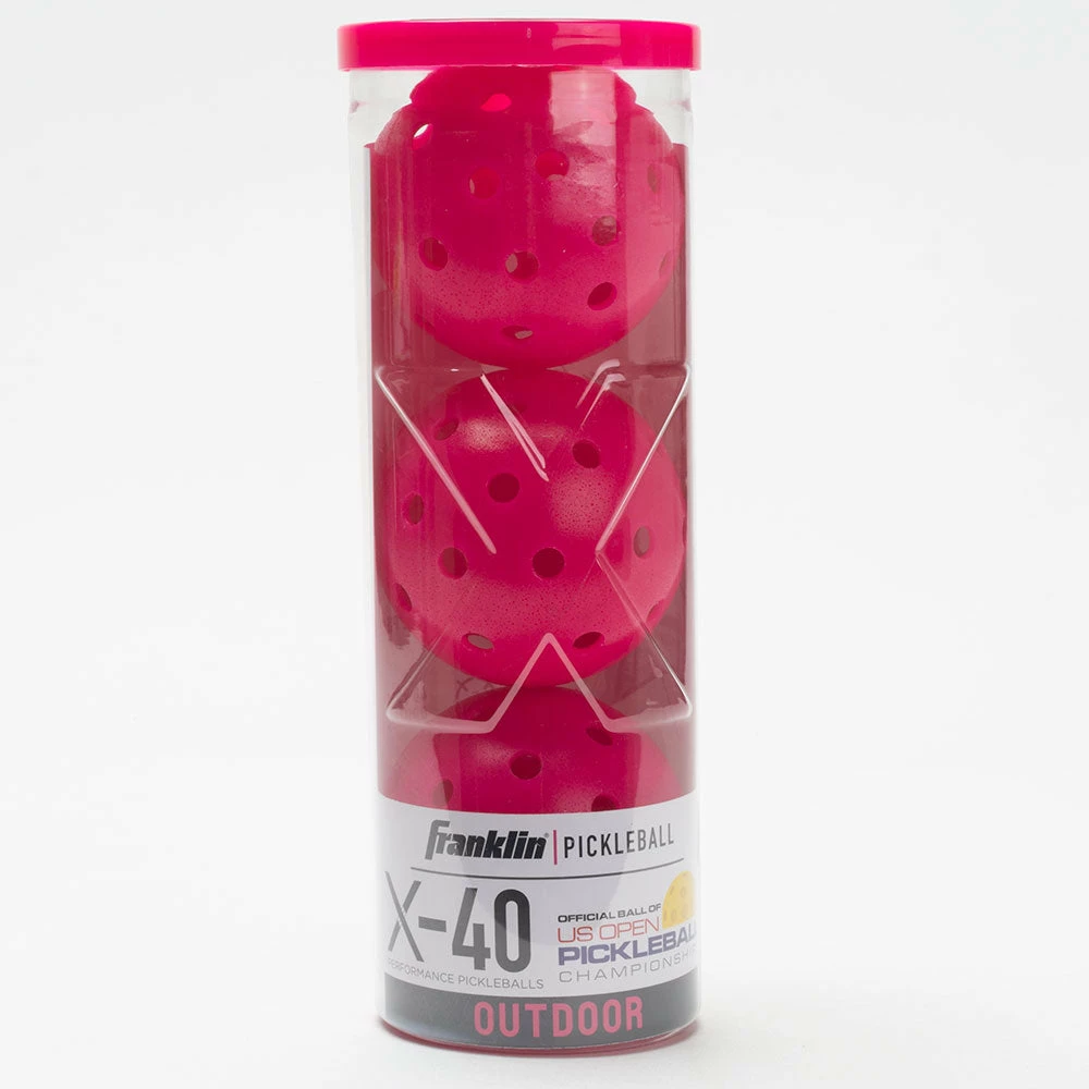 Pickleball Accessories Franklin X-40 Outdoor Pickleball 3 Pack Tube 3 Pickleball Accessories Franklin X-40 Outdoor Pickleball 3 Pack Tube