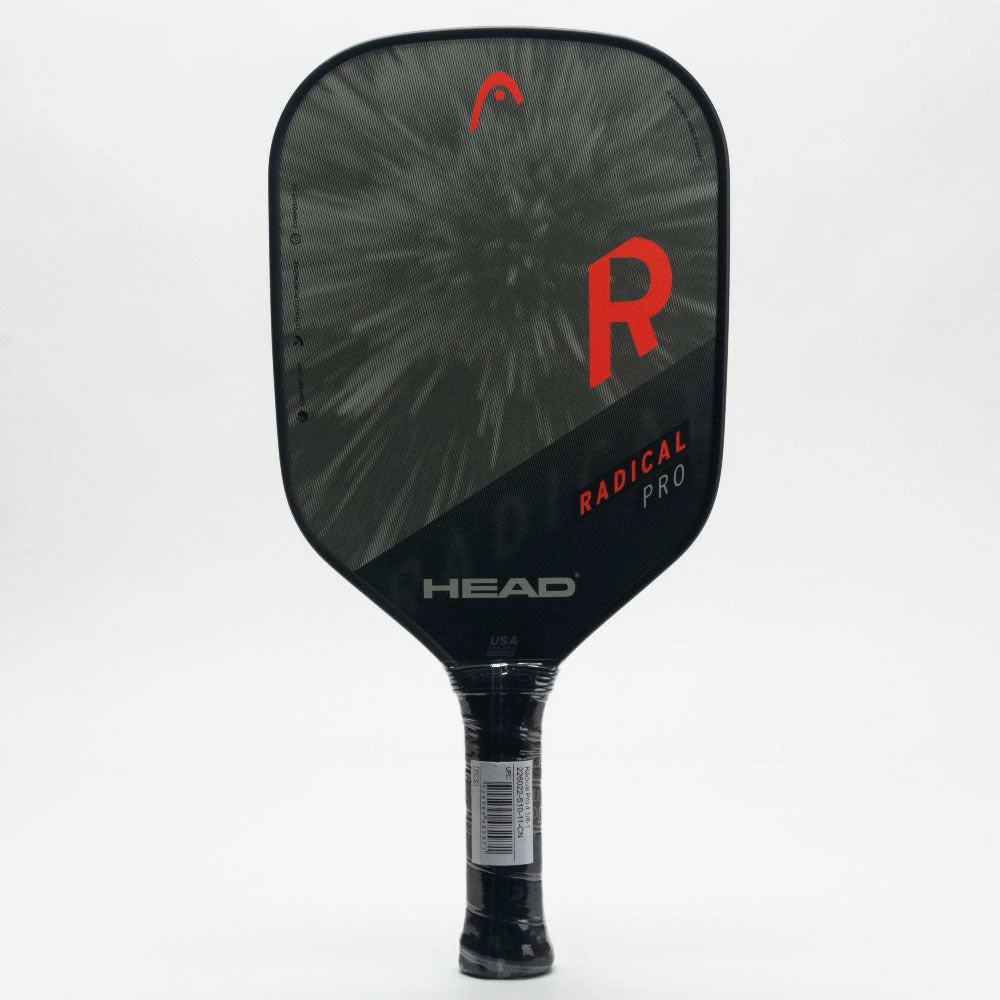 HEAD Radical Pro Paddle Gray/Black Pickleball Paddles 4 HEAD Radical Pro Paddle Gray/Black Pickleball Paddles